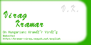 virag kramar business card